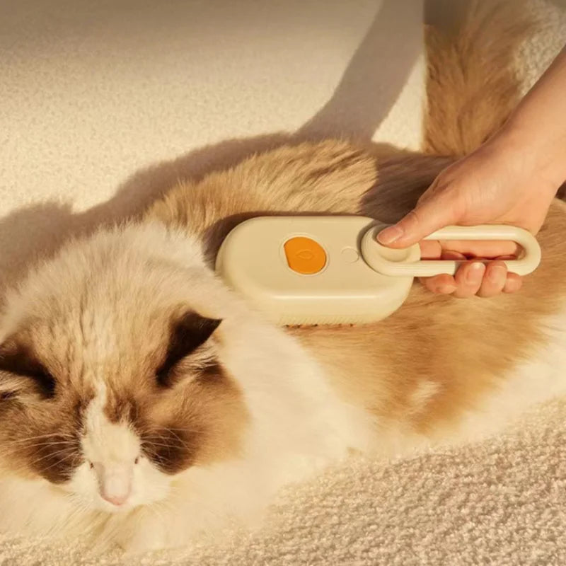 Escova de massagem e remoção de pelos para cães e gatos a vapor - PeloMagic