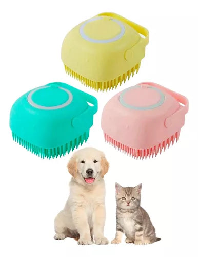 Escova para lavar pelos de Cães e Gatos com dispenser - PeloClean