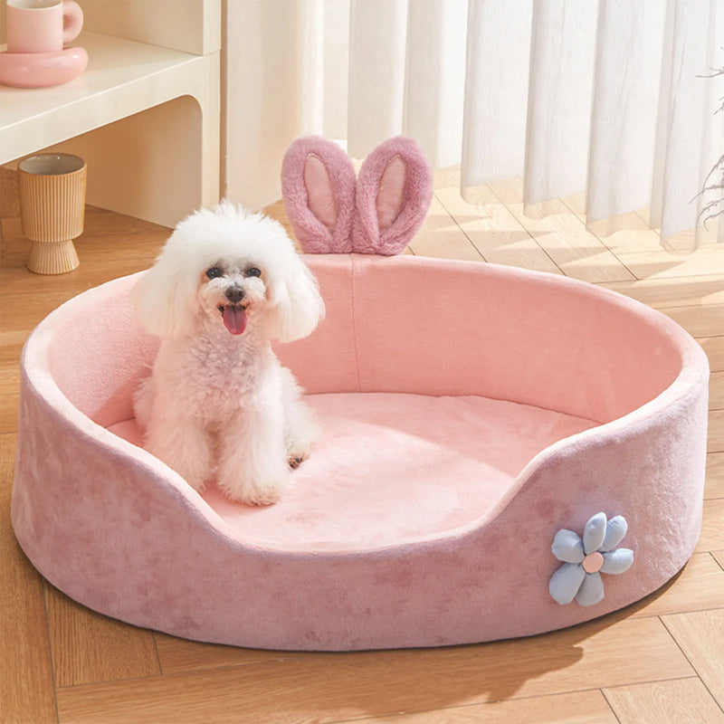 Cama rosa para animais de estimação lavável - PetNinho Rosa