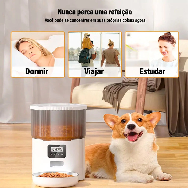 Alimentador automático para animais de estimação com WIFI - NewPet